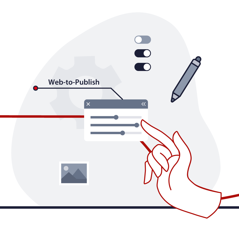Wertekette Illustration Web-to-Publish